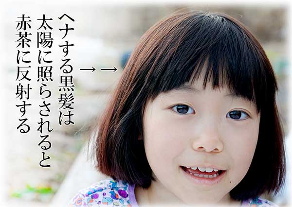 ヘナする女の子